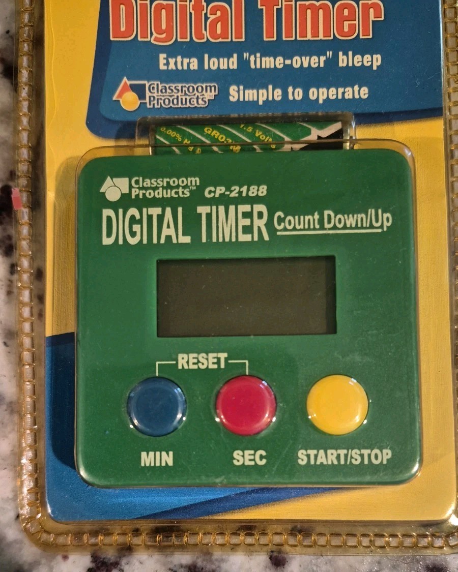Vintage Digital Timer, Counts Up & Down, Seconds & Minutes Sealed