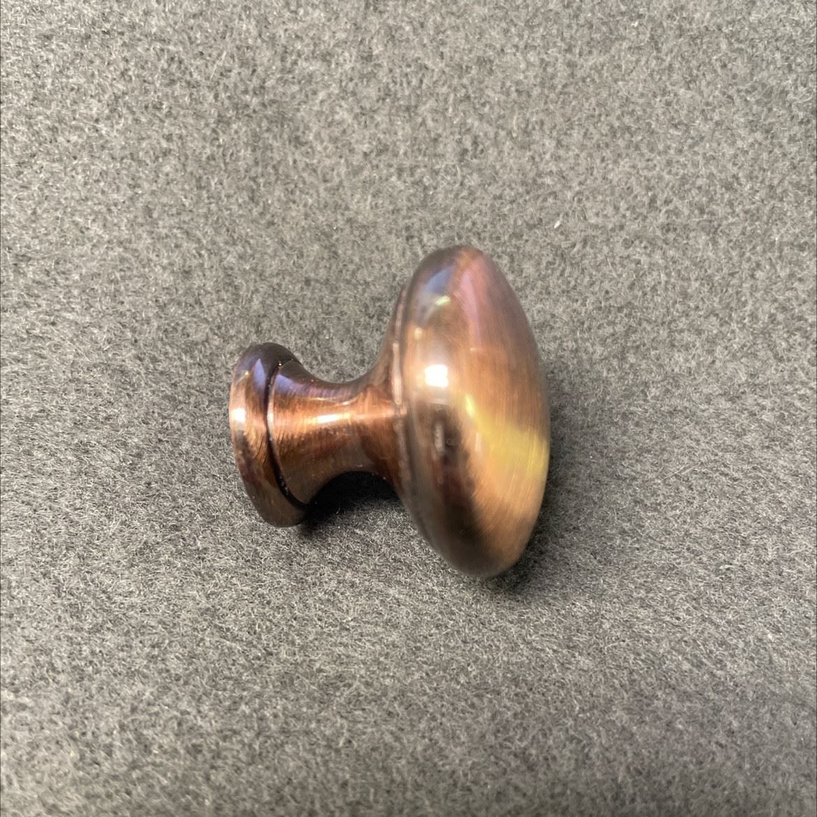 1-1/4" Hollow Knob Brushed Satin Red Antique