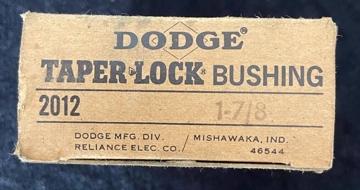Dodge Taper-lock 2012 1-7/8 Bushing