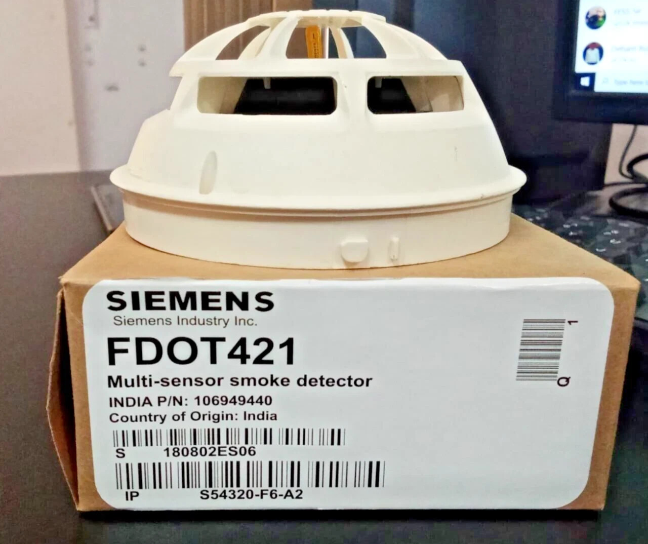 FDOT421 Siemens Multi-Sensor Smoke Detector Model ,106949440.