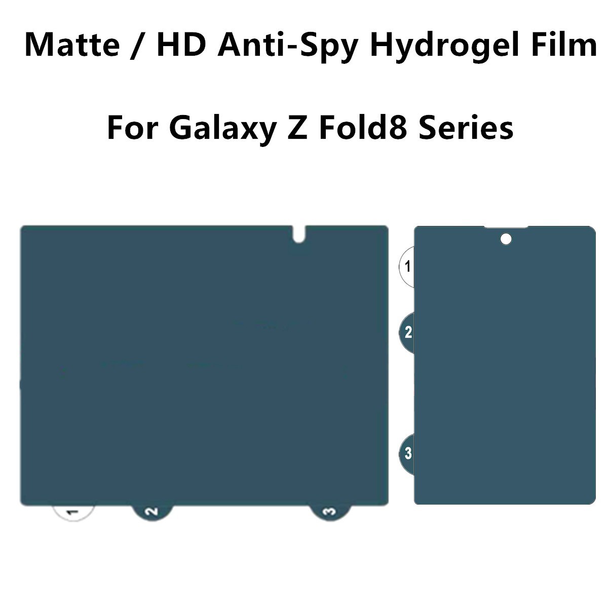 Privacy TPU Hydrogel Film Samsung Galaxy Z Fold 8 Ultra Soft Anti-Spy Protector