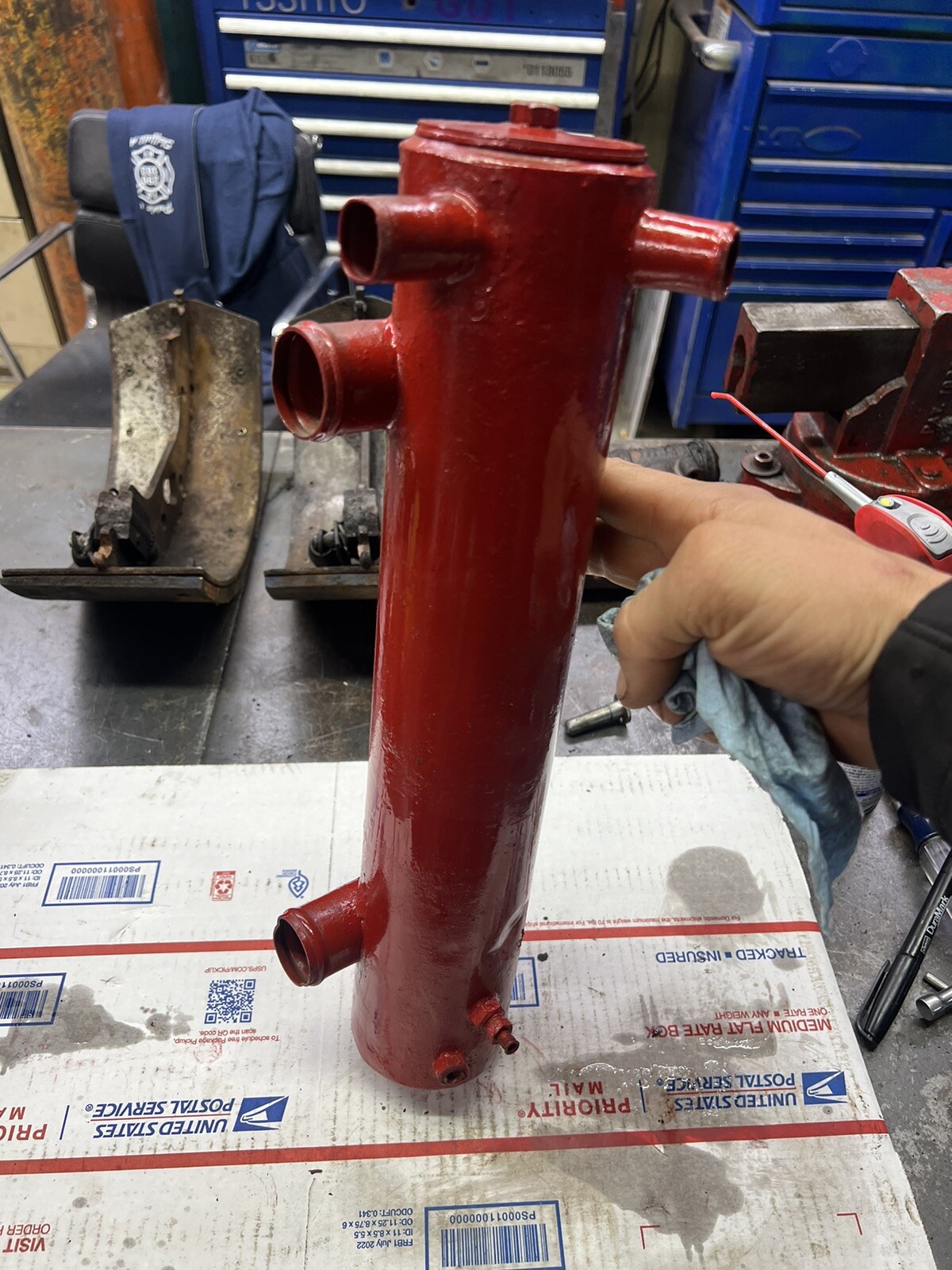 Westerbeke 16inch by 3 inch heat exchanger