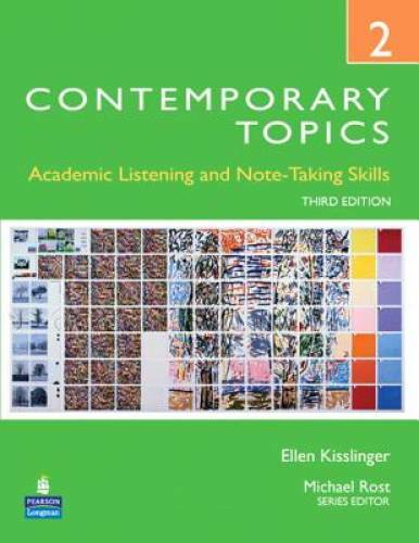 Contemporary Topics 2: Academic Listening and Note-Taking Skills, 3rd  - GOOD