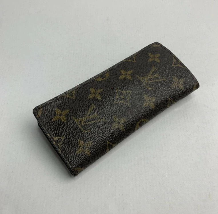 Louis Vuitton Monogram Glasses Case M62962 Etui Lunettes Simple Authentic