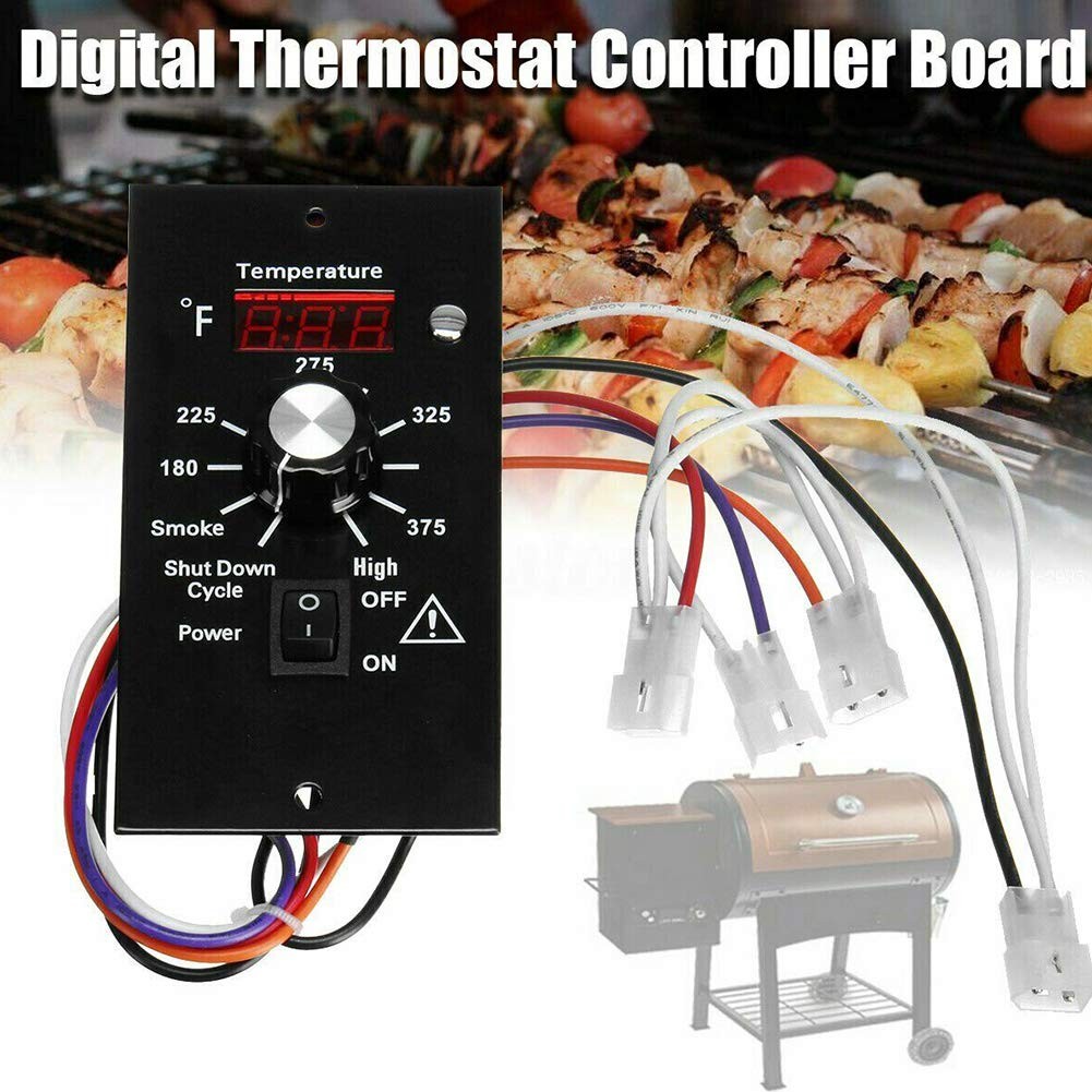 WOOPOWER Digital Thermostat Controller Board, Pellet Black