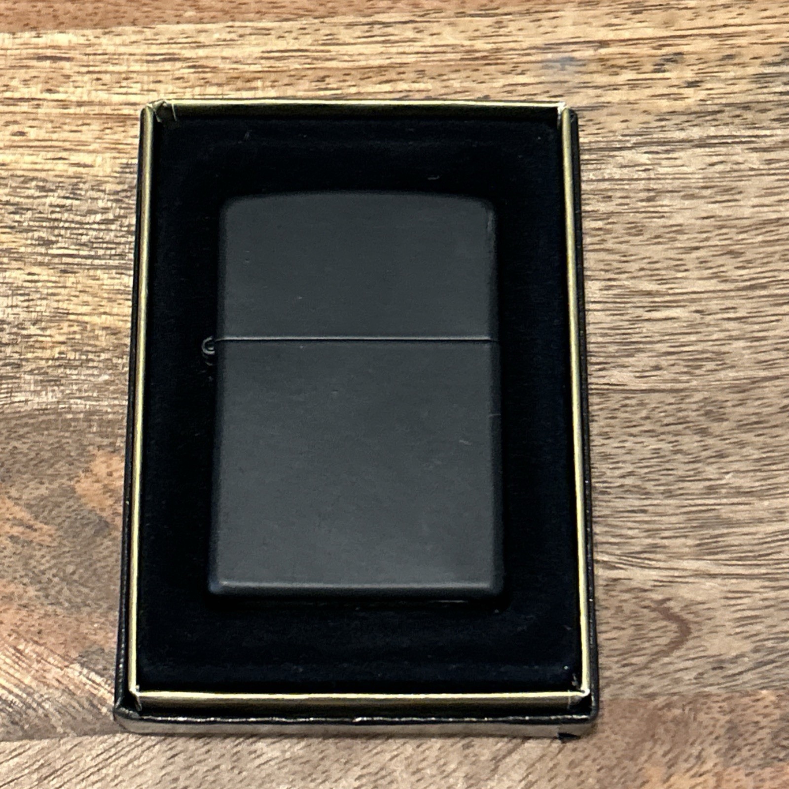 2016 Zippo Lighter Matte Black Never Used In Original Box