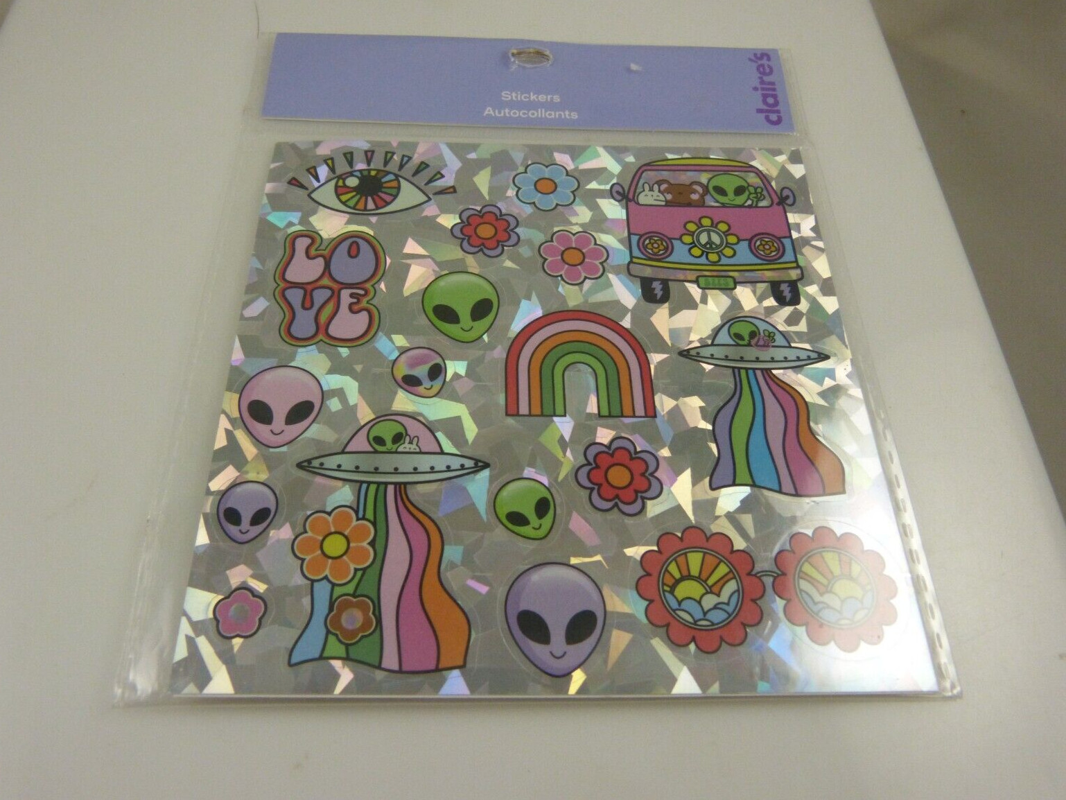 alien flowers love stickers Mello