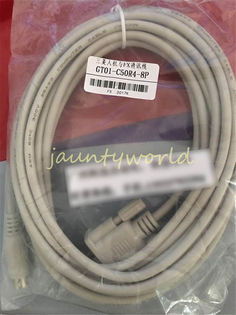 NEW One For Mitsubishi FX Series PLC Cable GT01-C50R4-8P 5M