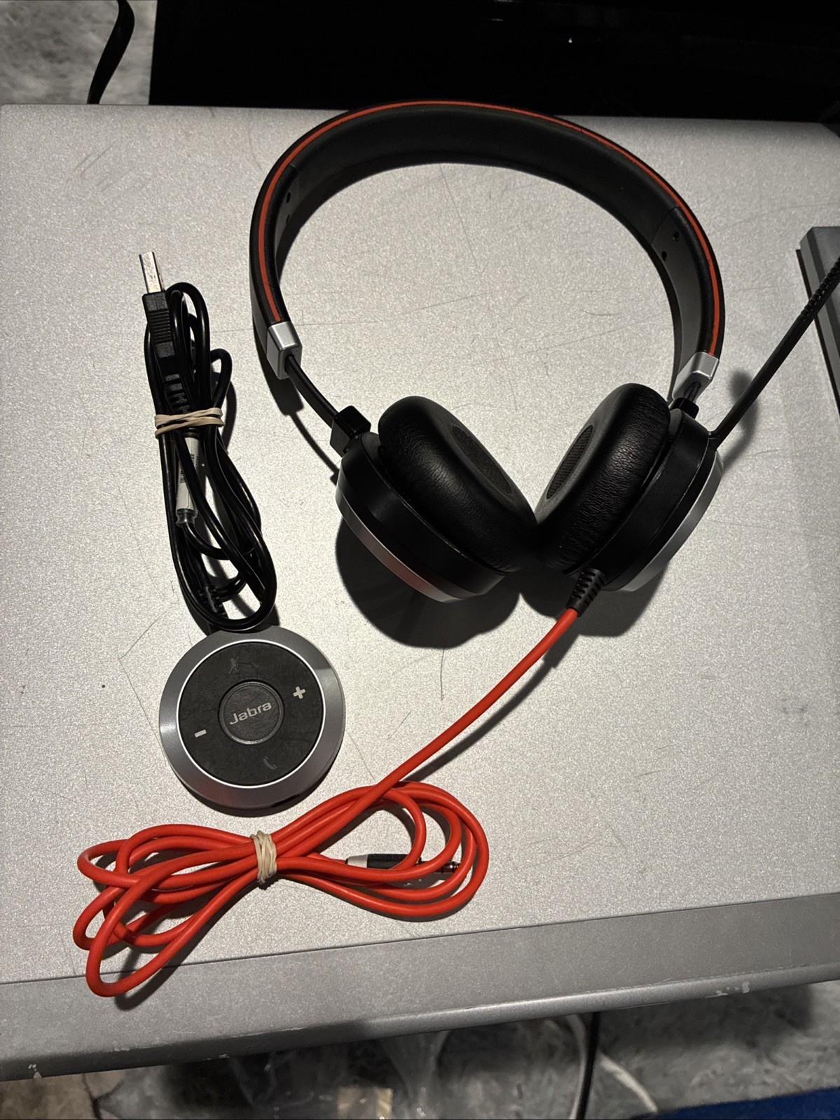 Jabra Evolve 40 Wired Stereo USB Headset HSC017 W/ Controller ENC010