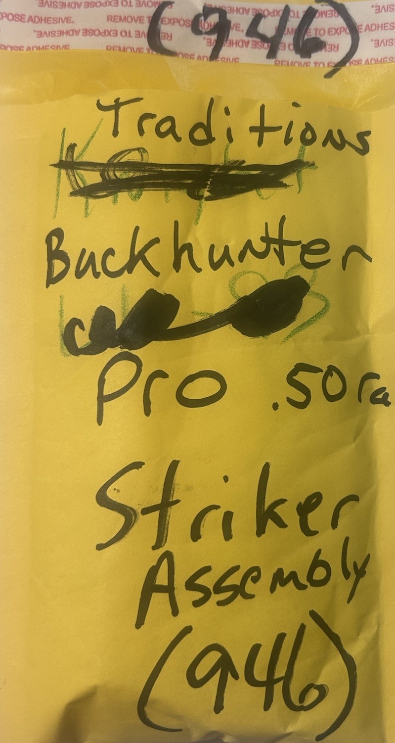 Traditions Buckhunter Pro In line Inline Muzzleloader Striker Bolt Assembly
