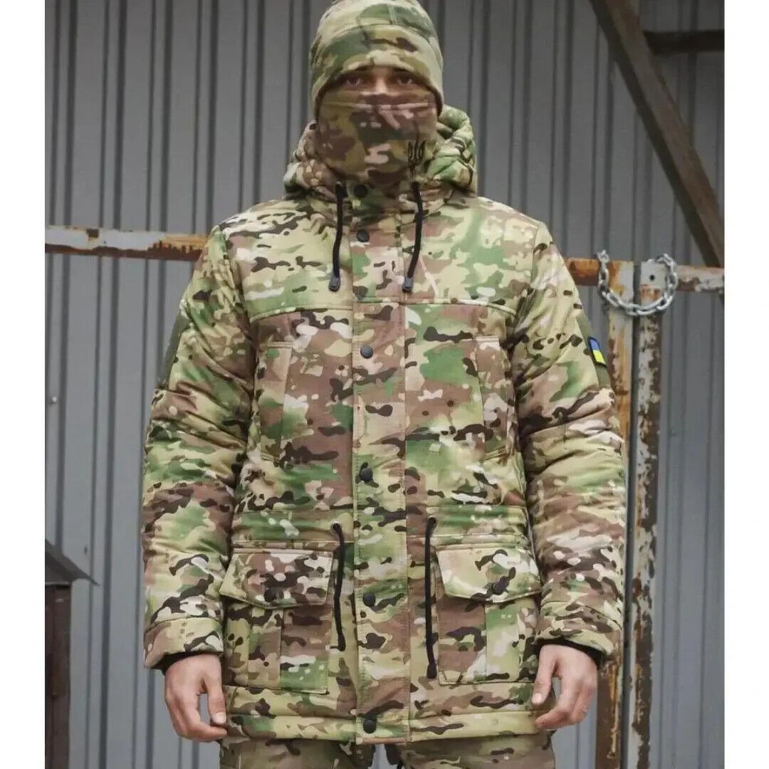Tactical Parka Jacket Coat Hooded Army Ukraine Mens Men's Military Combat ZSU