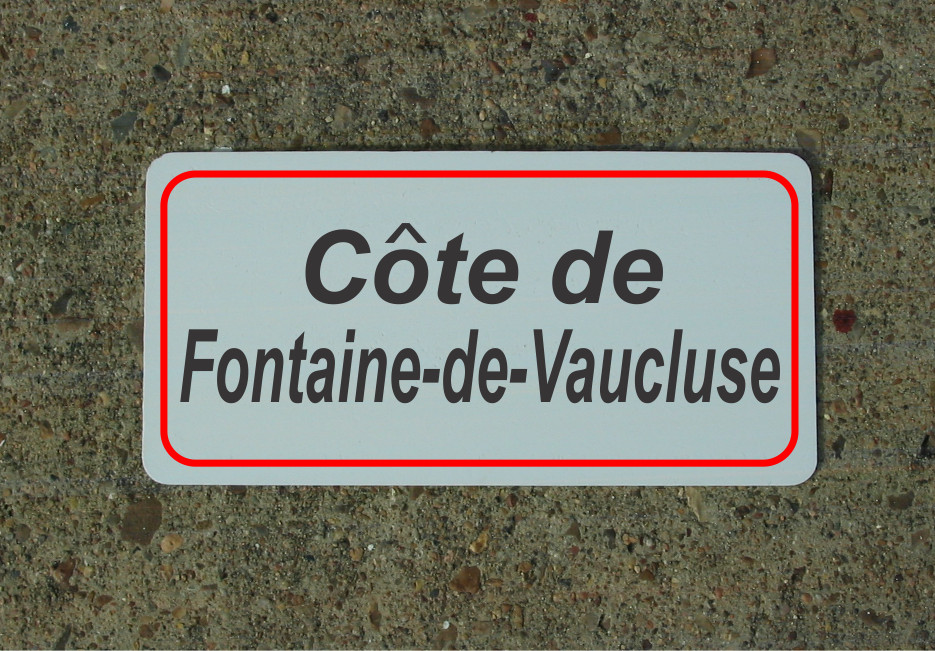 Cote De Fontaine de Vaucluse ROAD SIGN METAL TOUR DE FRANCE Bike Race ROUTE