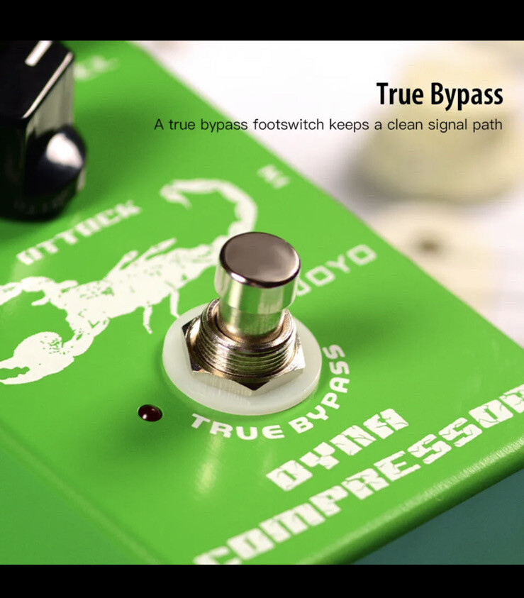 Joyo JF-10 Dyna Compressor Dynamic Compression Guitar Effects Pedal Comp