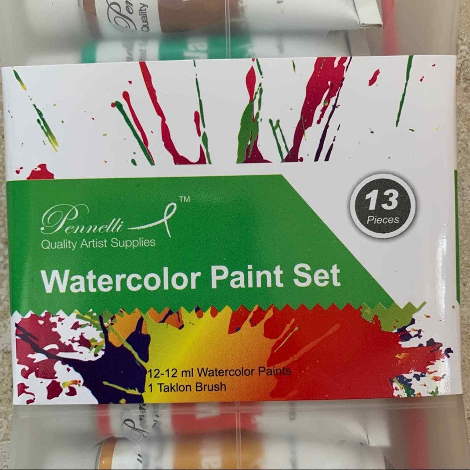 Pennelli watercolor 12 piece set with brush