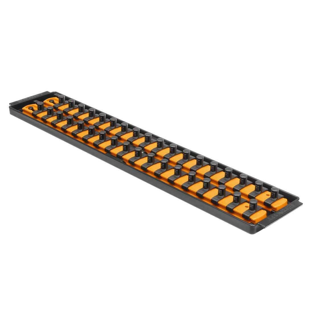 Ernst 8486 3/8" Dr. 2-Rail 18" Twist Lock Socket Boss ORANGE (Holds 36 Sockets)