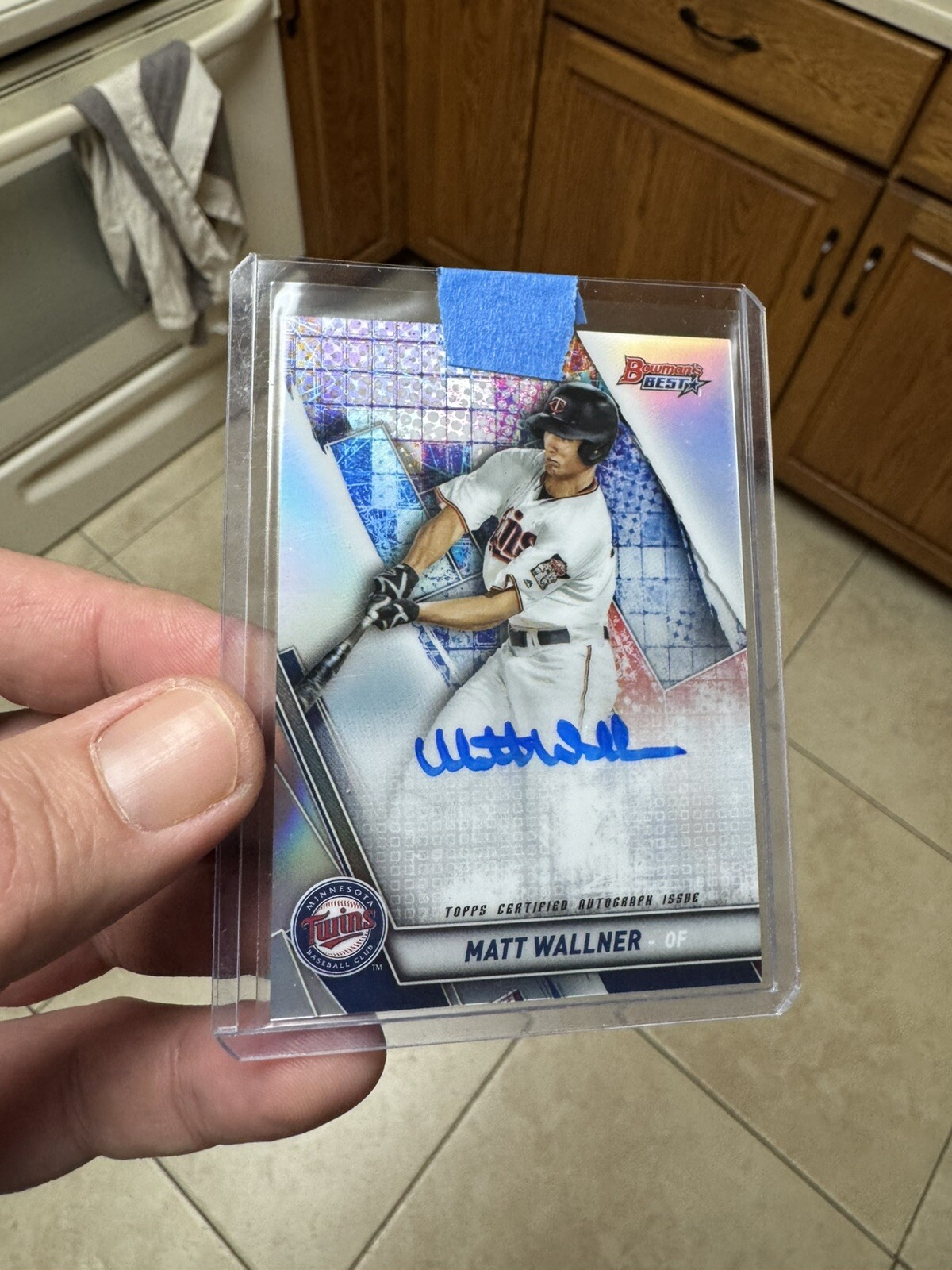 Minnesota Twins MATT WALLNER autographed 2019 Bowmans Best