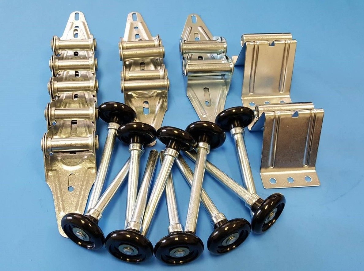 Garage Door Kit 18 Gauge standard Duty -9x7 or 8x7 with Black Nylon Rollers