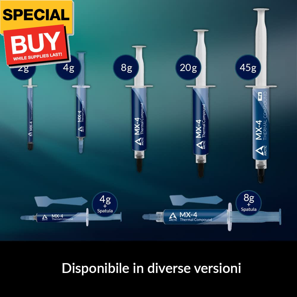 MX-4 (incl. Spatula, 4 g) - Premium Performance Thermal Paste for All Processors