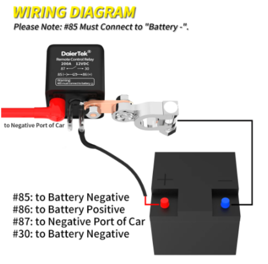 12V 200A Remote Control Battery Disconnect Switch-kill switch