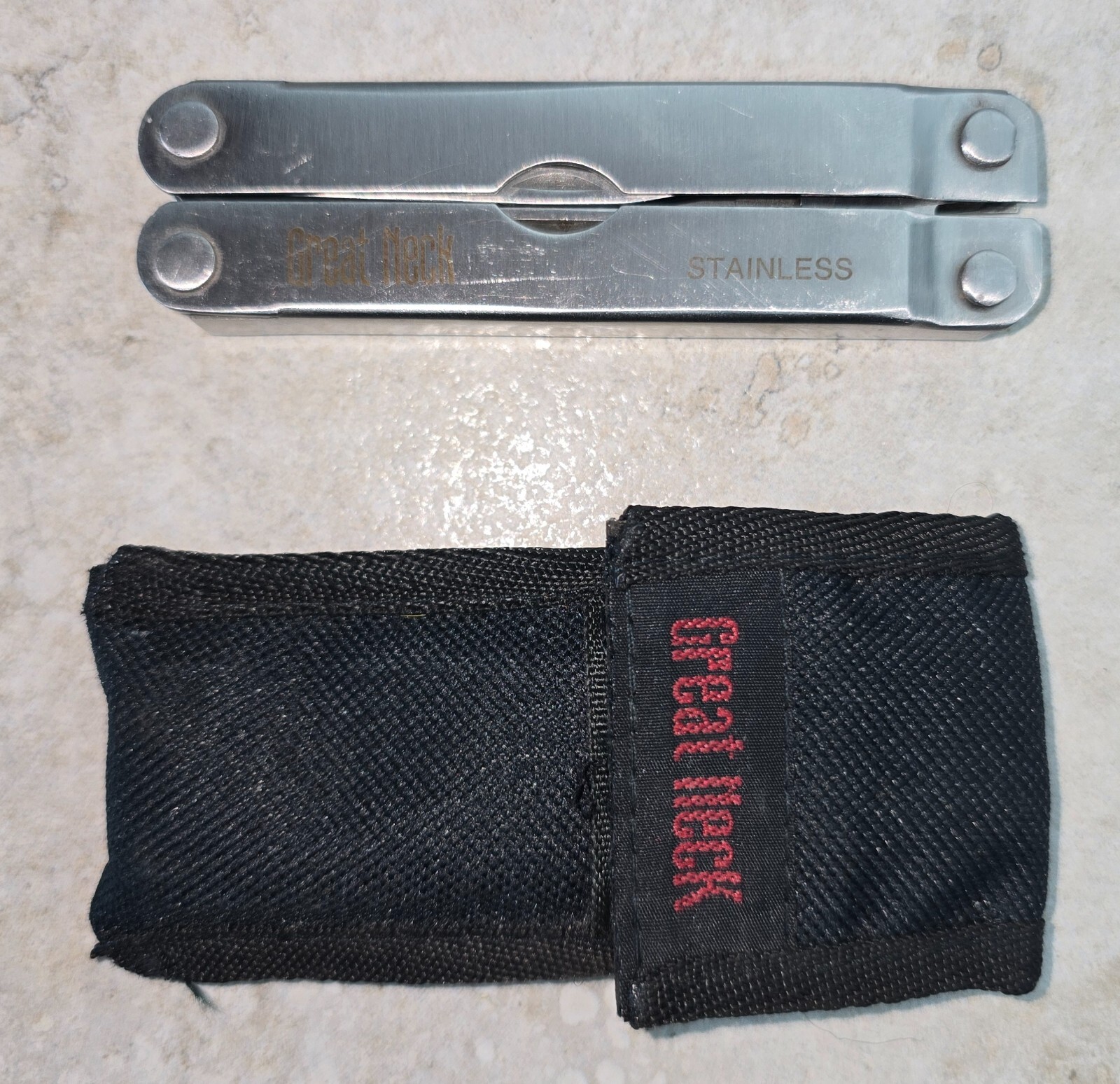 Great Neck Multi Tool - Multiple Knife Blades & Pliers With Carry Case
