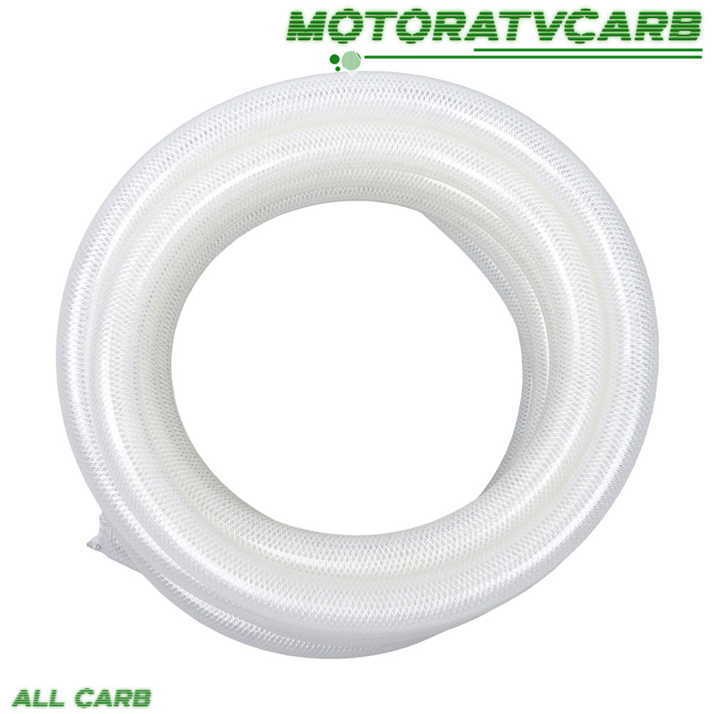 ALL-CARB 25 Ft 1" ID × 1-19/64" OD High Pressure Braided Clear PVC Vinyl Tubing