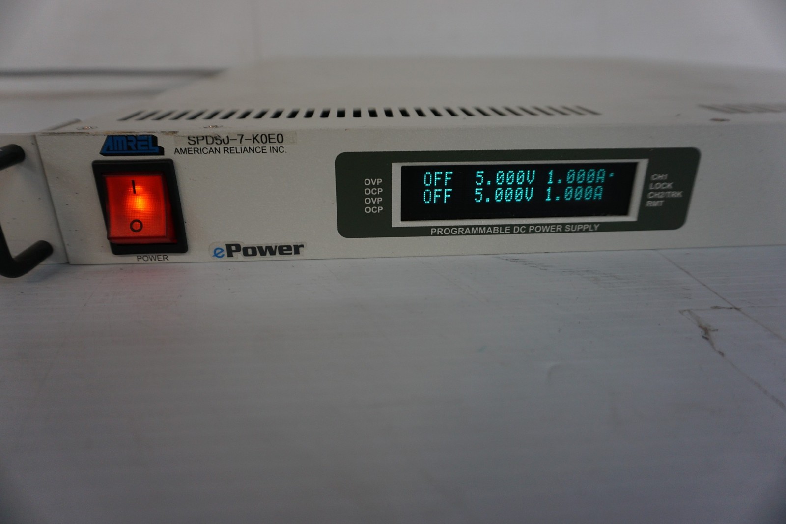 ^^ AMREL SPD-50-7-K0E0 PROGRAMMABLE DC POWER UNIT (JGL3)
