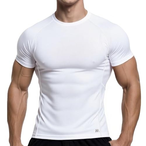 MagnaMan Men's Compression Shirts 3 - Pack: Medium, White / /