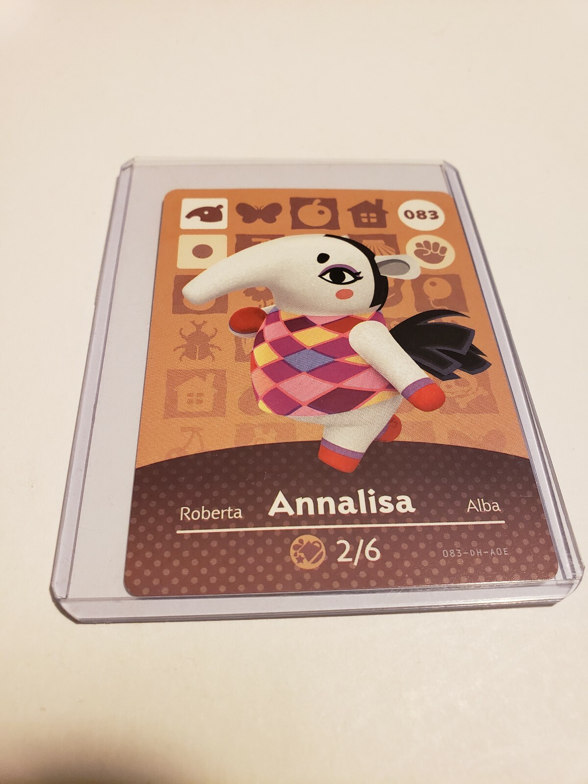 !SUPER SALE! Annalisa # 083 Animal Crossing Amiibo Card Horizons Series 1 MINT!!