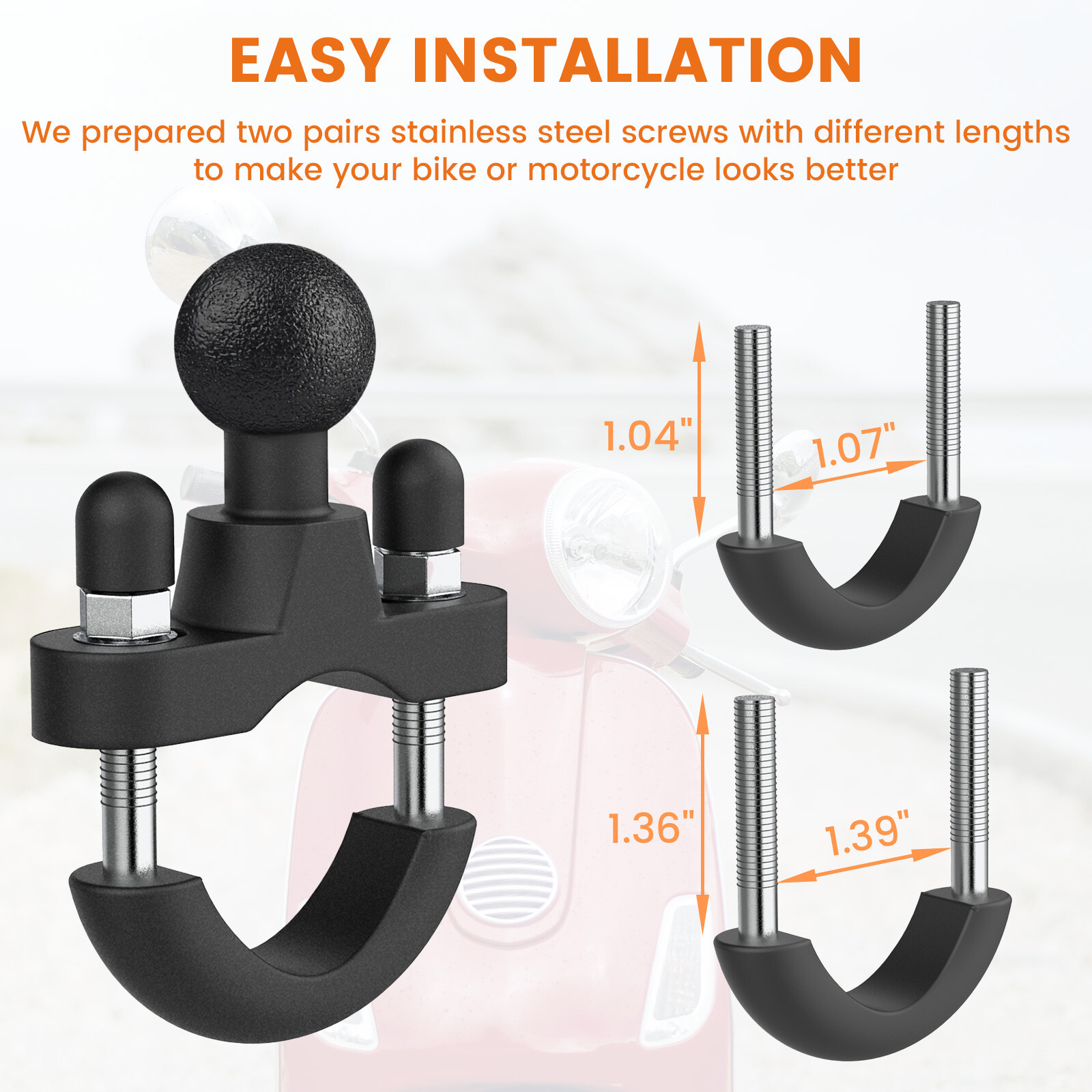 Motorcycle Camera Bracket Handlebar/Mirror Mount Holder For Gopro Action Camera