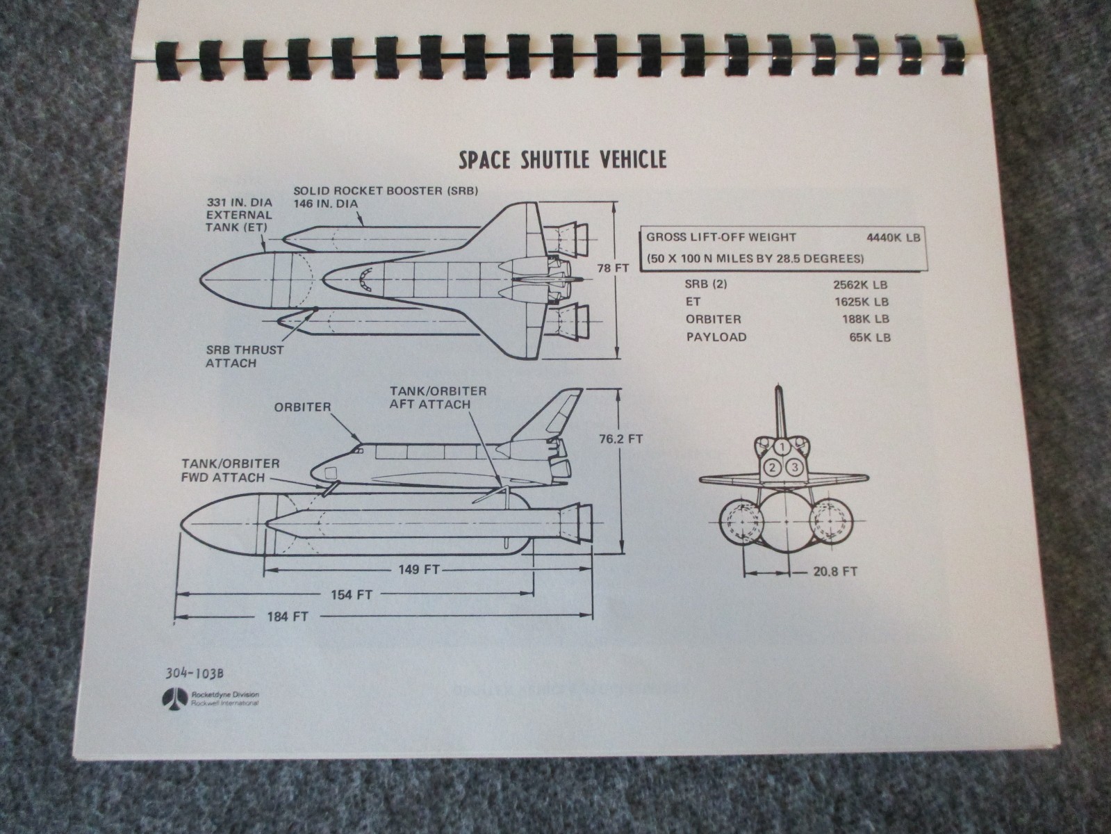NASA/ROCKETDYNE SPACE SHUTTLE MAIN ENGINE "SSME" DESIGN FEATURES 1975 BOOK