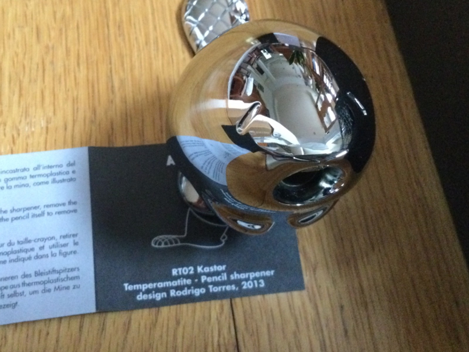 Alessi Rt02 kastor temperamatite pencil sharpener