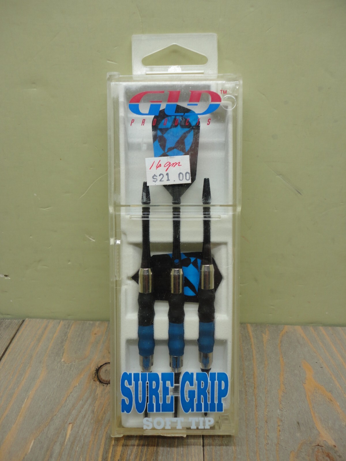 GLD Products Sure Grip Blue Soft Tip Darts 16 Grams Set Of 3 New 20-0076