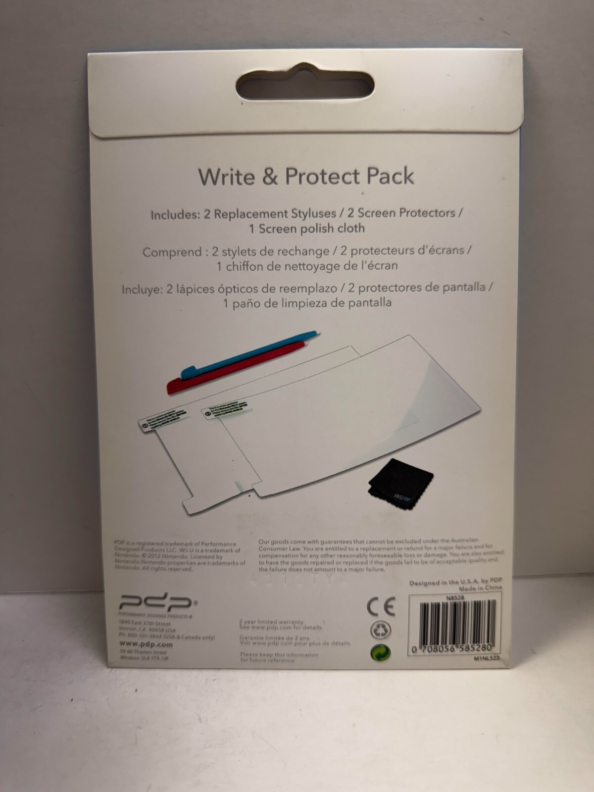Official Nintendo Wii U Write & Protect Pack (Pink and Yellow)