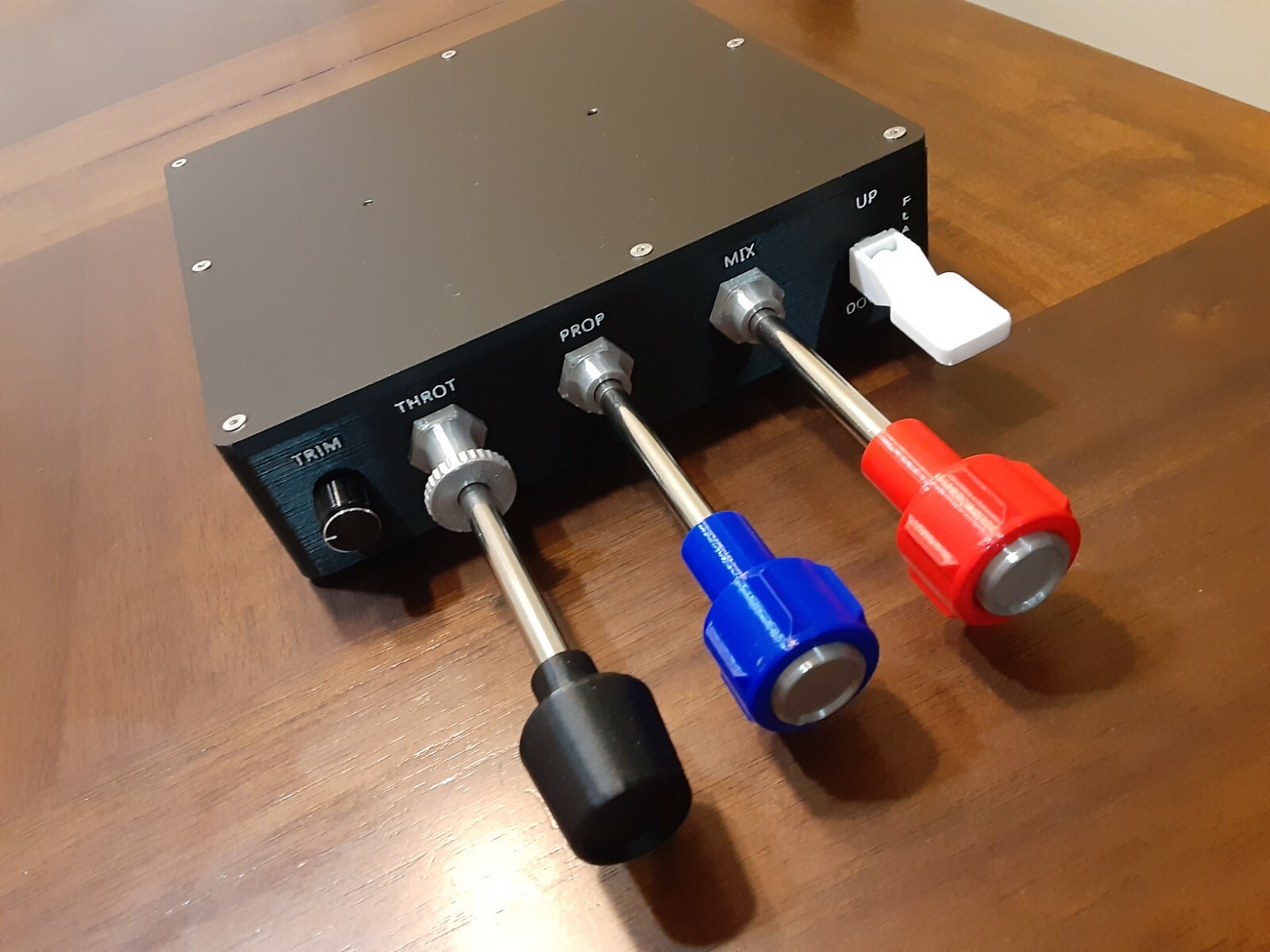 Cessna Throttle Quadrant Prop Mixture Flaps Trim Controller For Flight Sims