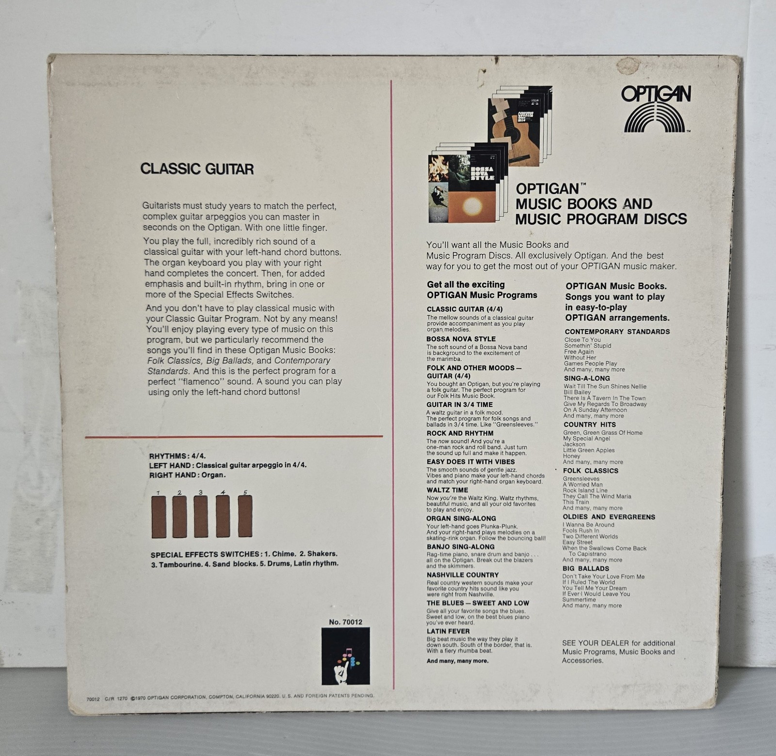 Optigan Organ Program Disc Classic Guitar (4/4)