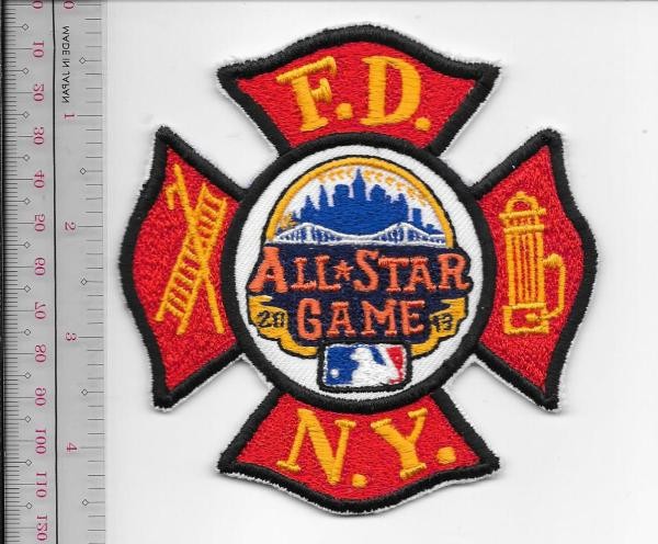 New York City NYC Fire Department Major League Baseball 2013 All Star G NO TARIF
