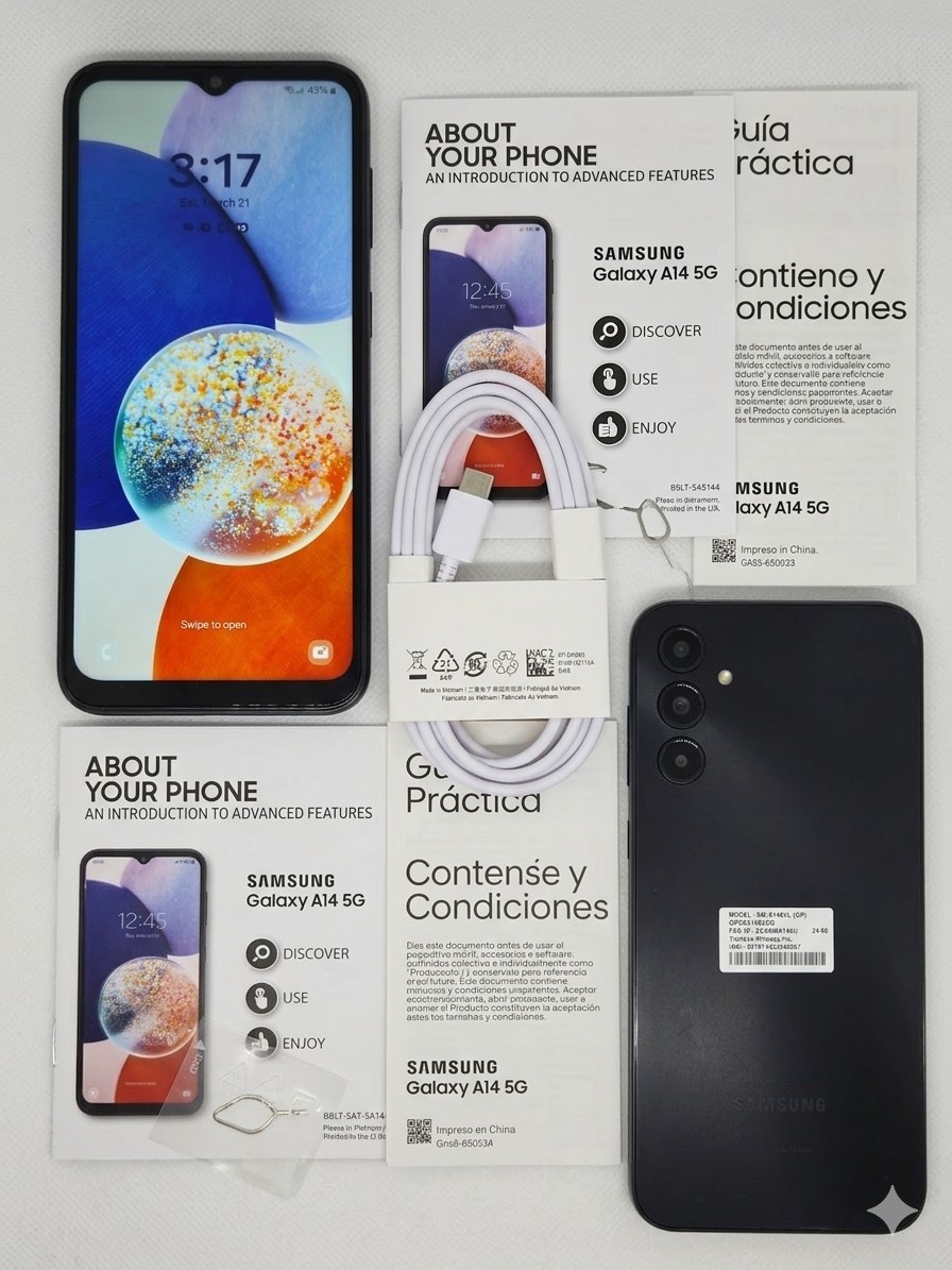 Samsung Galaxy A14 5G A146U (Fully Unlocked) 64GB Black (Excellent Condition)