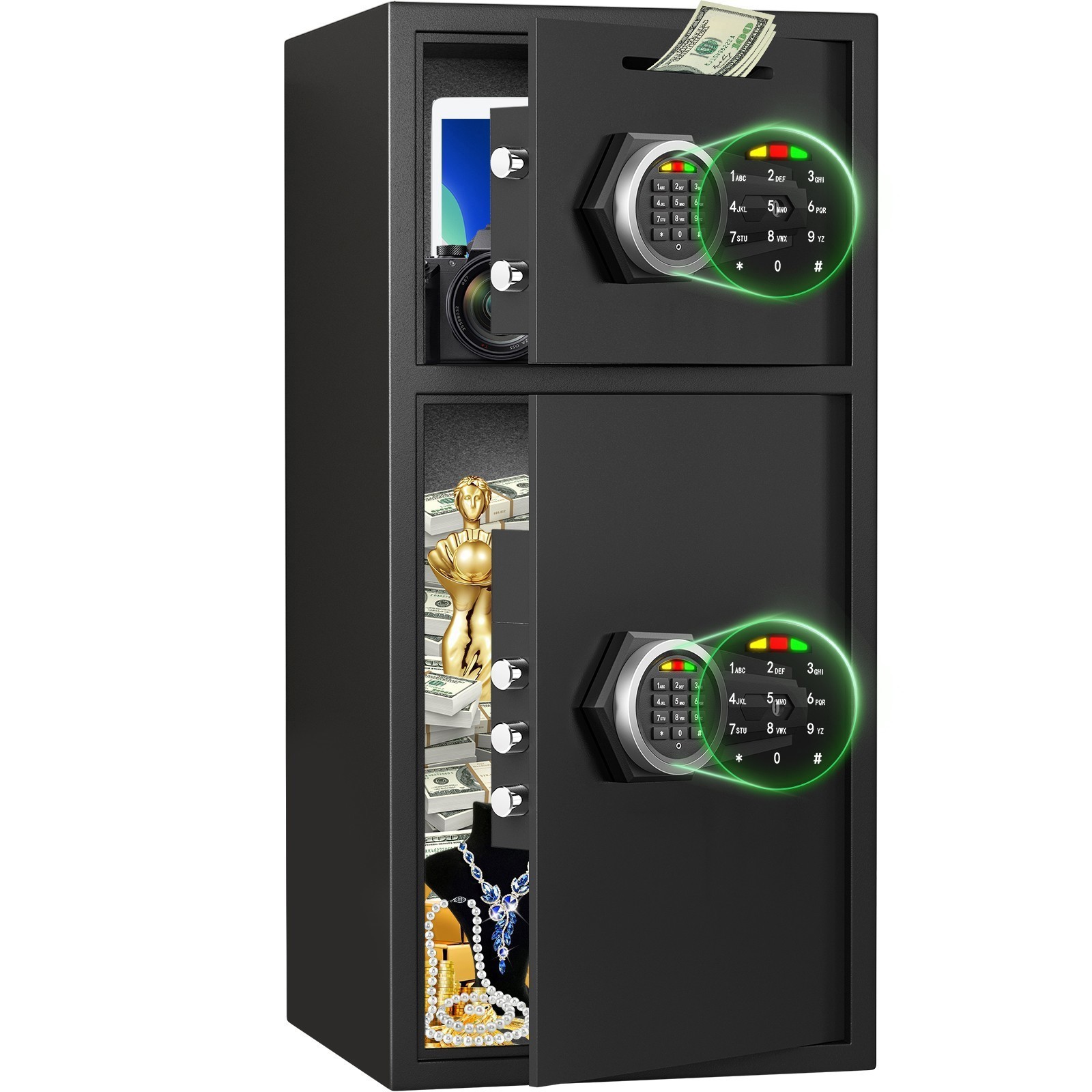 6.5 Cub Large Security Safe with Fingerprint Lock & Deposit Slot
