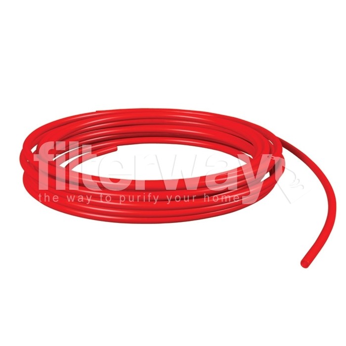 Tubing RO Drinking Water System Tube Roll Pipe 50 feet 1/4" Red, Finest Grade