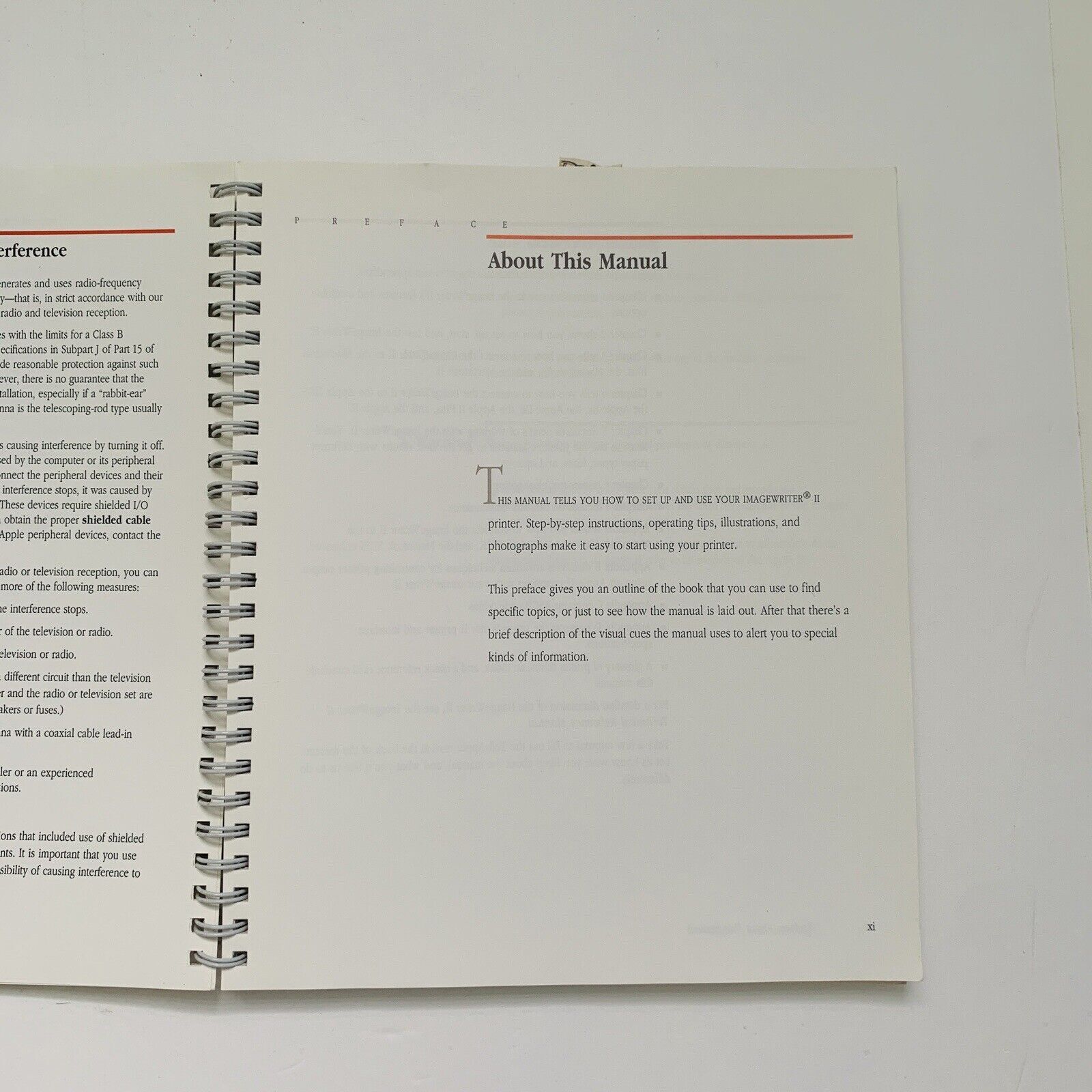 Apple ImageWriter II Owner’s Guide VTG 1988