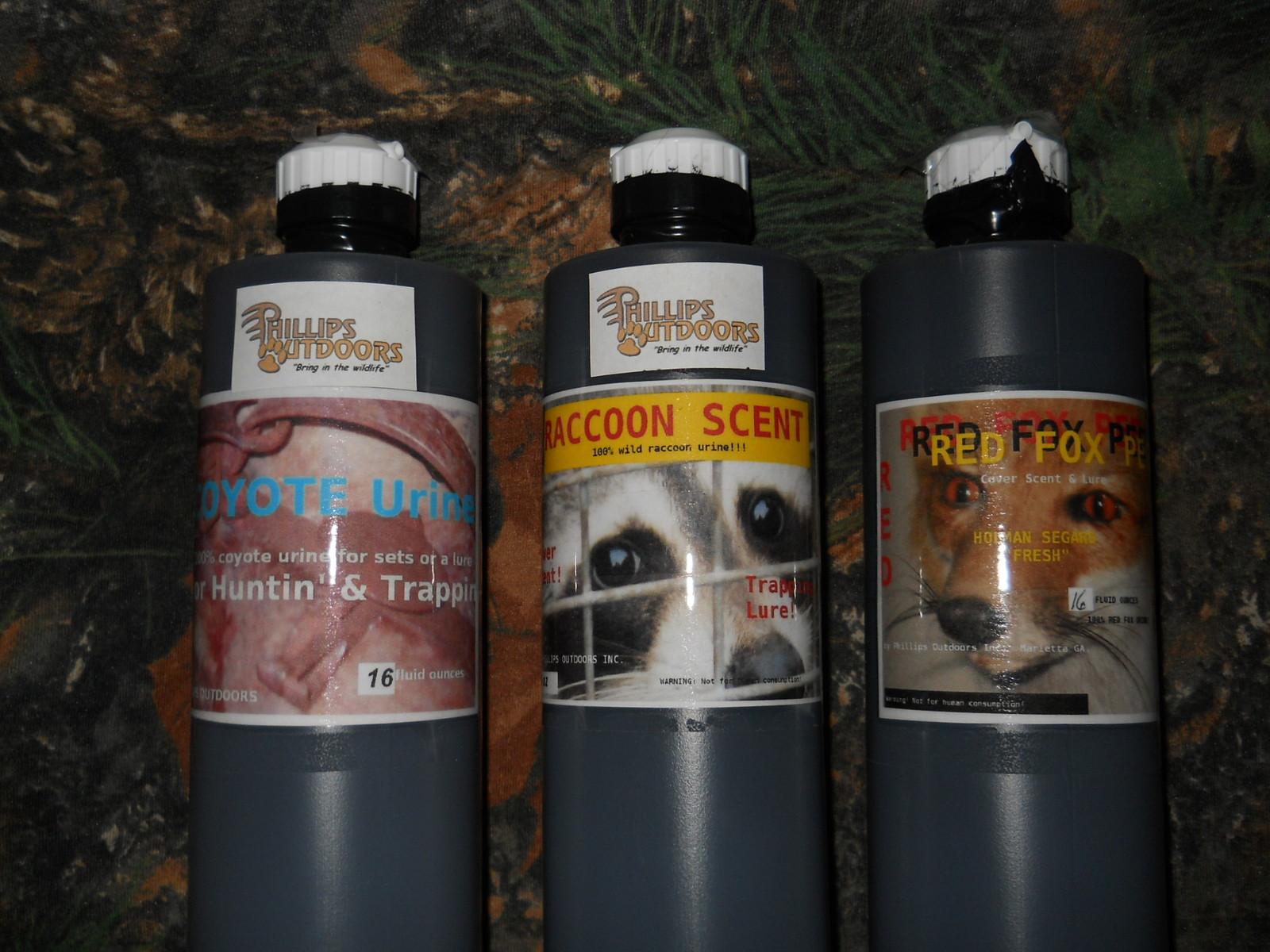 RED FOX Urine 16oz. - for a trap lure, rodent repellent & masking human scent,