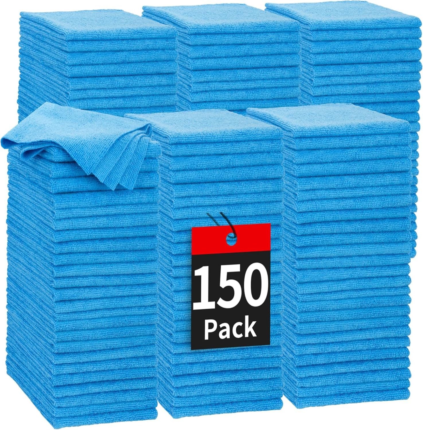 Shop Towels, 150 Pack Cleaning Rags Microfiber Towels, Bulk All-Purpose Micro...