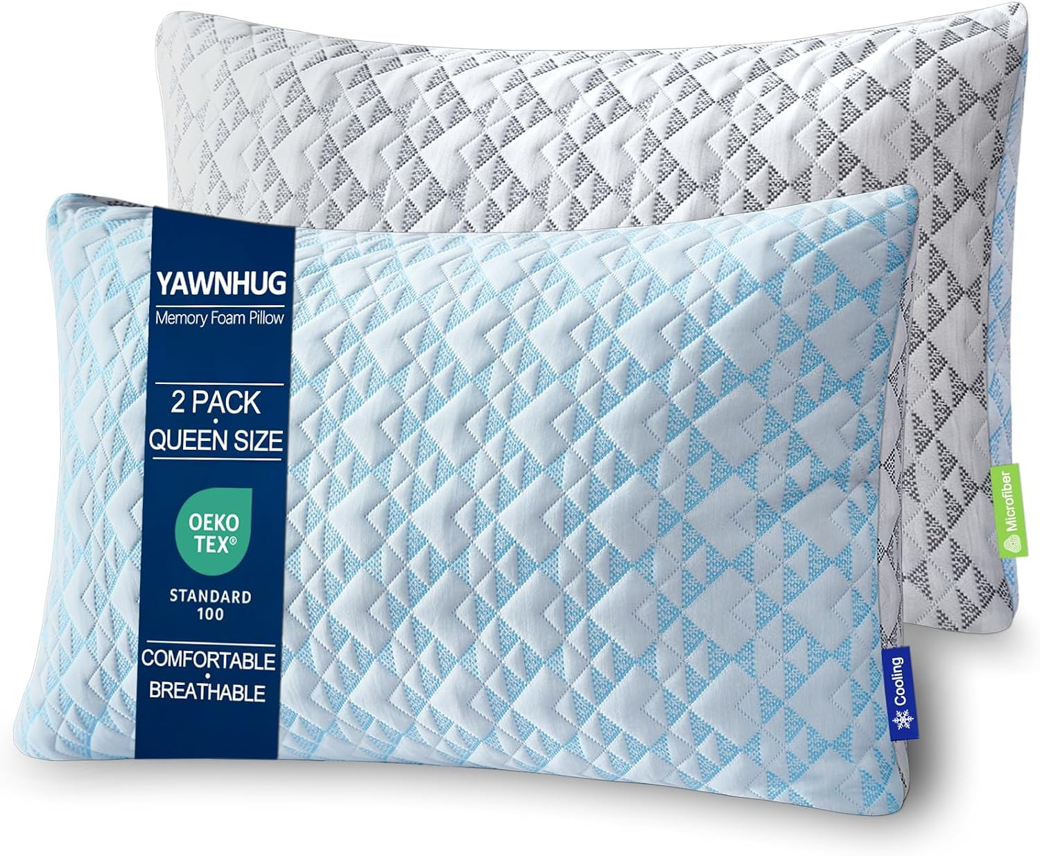 Cooling Shredded Memory Foam Pillows: Adjustable Bed Pillows for Hot Sleeping, Q