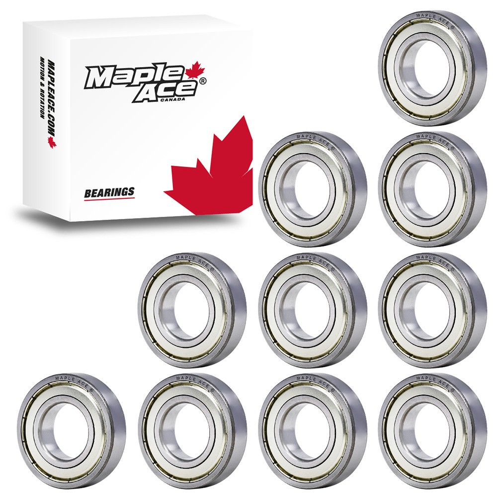 6204-ZZ Ball Bearing 20x47x14mm 6204 ZZ Metal Shielded (Qty 10)
