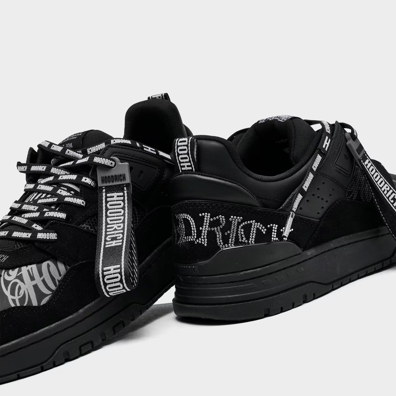 Men's Hoodrich Recon Crystal Casual Shoes Black/Black/White CH33513 001