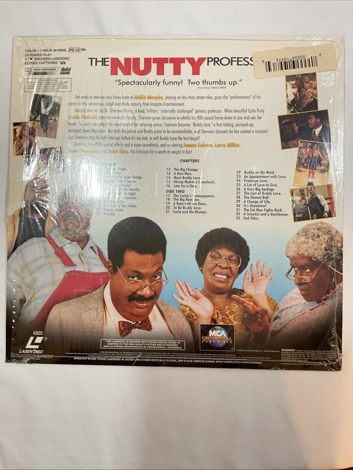 Eddie Murphy THE NUTTY PROFESSOR Digital Laserdisc Letterboxed Edition MCA