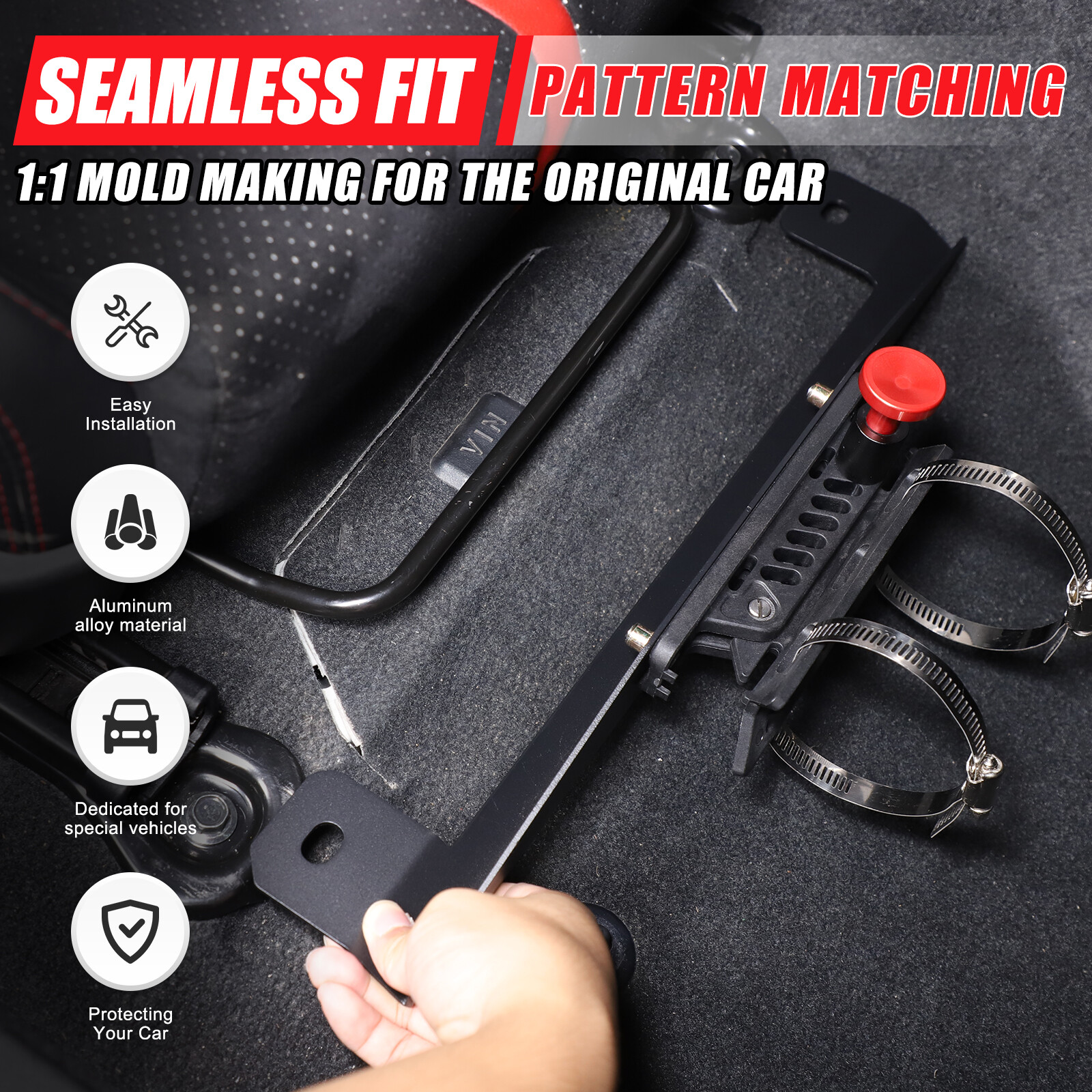 For Toyota 86 Subaru BRZ 2012-25 Passenger Seat Fire Extinguisher Bracket Holder