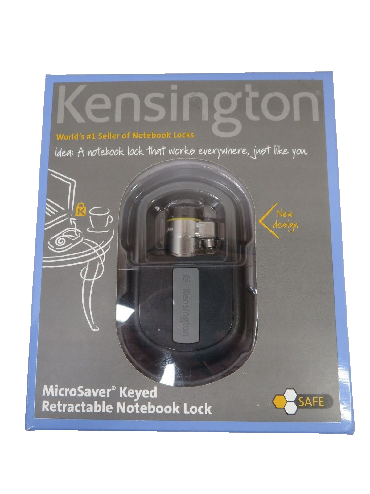 Kensington Micro Saver Keyed Retractable Notebook Lock K64538US New Sealed