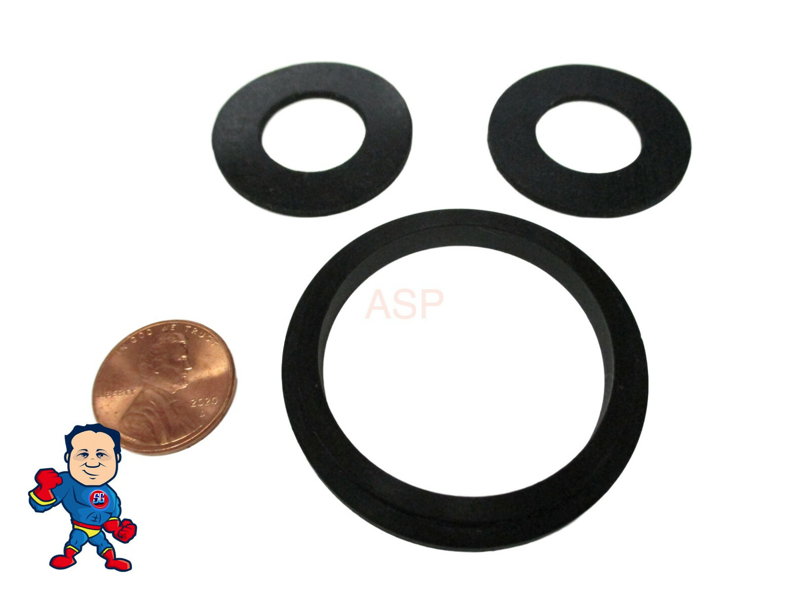 Coleman Saluspa (1) Complete Set (3) Gaskets for Threaded Split Nut Connection