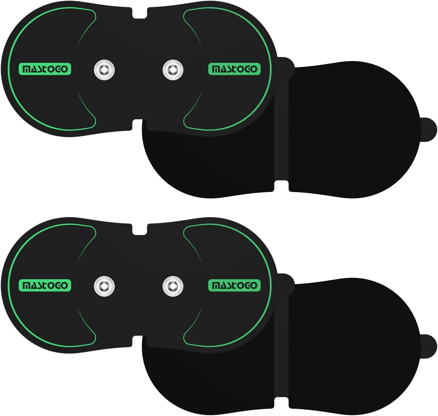 Reusable 4.4"x2.2" Wireless Electrode Pads for TENS Unit Muscle Stimulation